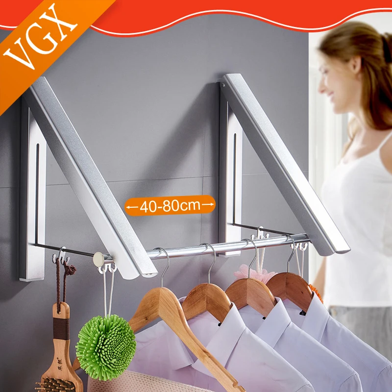 VGX Folding Clothes Drying Racks Punch-Free Wall Clothing Hanger Outdoor Balcony Invisible Hangers Indoor Laundry Clothesline
VGX Folding Clothes Drying Racks Punch-Free Wall Clothing Hanger Outdoor Balcony Invisible Hangers Indoor Laundry Clothesline