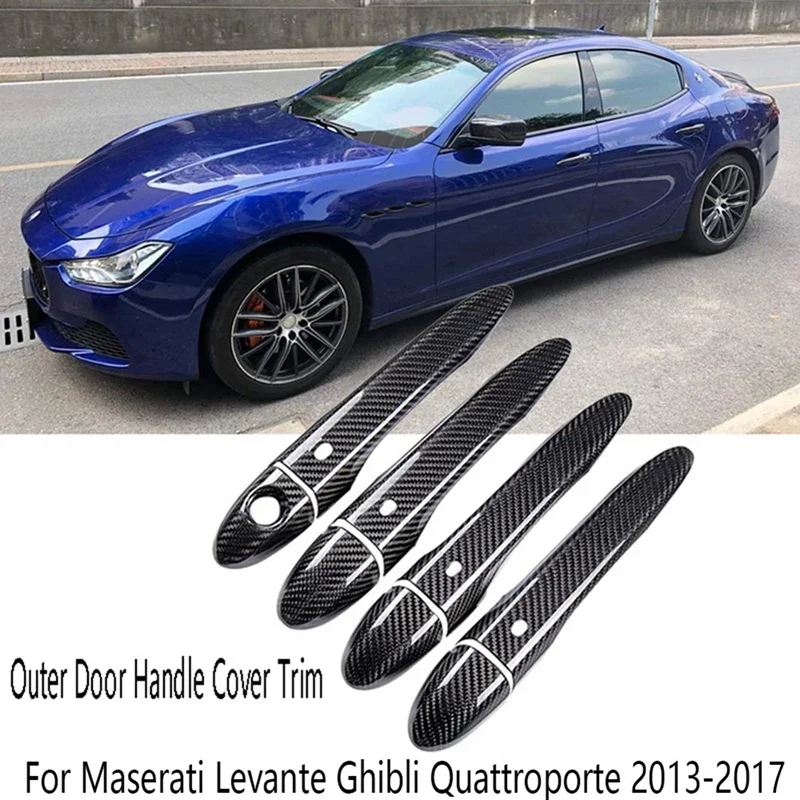 X-T Carbon Fiber Door Handle Cover Car Exterior Door Handles Trim For Maserati Levante Ghibli Quattroporte 2013-2017 Parts
X-T Carbon Fiber Door Handle Cover Car Exterior Door Handles Trim For Maserati Levante Ghibli Quattroporte 2013-2017 Parts