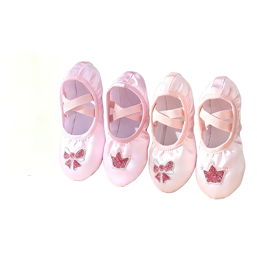 USHINE Pink Kids Ballet Shoes Cute Crown/Bow Embroidery Soft Sole Girls Dance Slippers Elastic Gymnastics Practice Shoes
USHINE Pink Kids Ballet Shoes Cute Crown/Bow Embroidery Soft Sole Girls Dance Slippers Elastic Gymnastics Practice Shoes