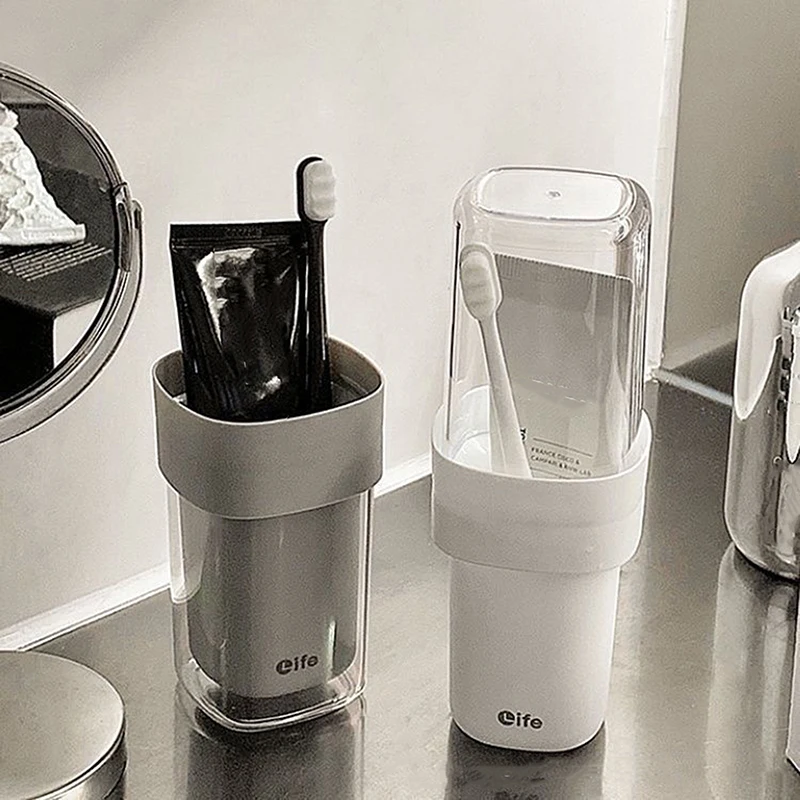 Portable Toothbrush Cups With Lid Plastic Drinking Brushing Cups Outdoor Travel Anti Drop Toothbrush Holder Mouthwash Cups
Portable Toothbrush Cups With Lid Plastic Drinking Brushing Cups Outdoor Travel Anti Drop Toothbrush Holder Mouthwash Cups