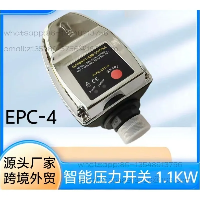 EPC-4 Water Pump Pressure Controller Automatic Intelligent Household Electronic Water Flow Water Pressure Switch
EPC-4 Water Pump Pressure Controller Automatic Intelligent Household Electronic Water Flow Water Pressure Switch