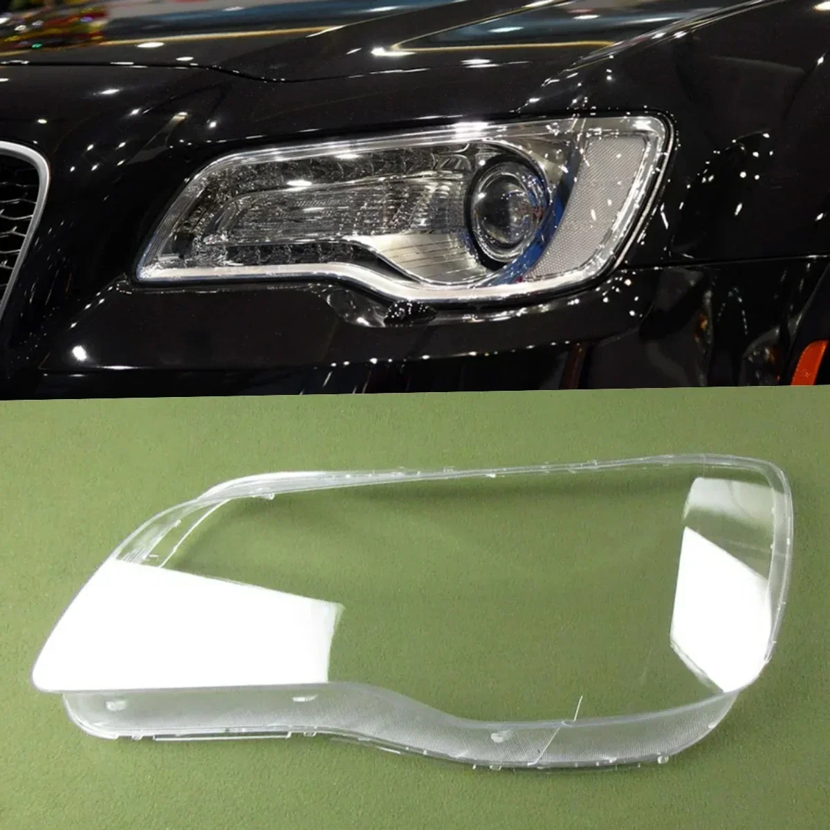 Чехол для передней фары Chrysler 300C, прозрачный налобный фонарь, замена оригинального абажура из плексигласа 2012 - 2021
Чехол для передней фары Chrysler 300C, прозрачный налобный фонарь, замена оригинального абажура из плексигласа 2012 - 2021