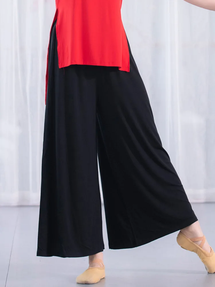 Dance Performances Classical Practice Wide Leg Pants Modern Chinese Dance Costume Woloose Fitting Black Modal High Waisted
Dance Performances Classical Practice Wide Leg Pants Modern Chinese Dance Costume Woloose Fitting Black Modal High Waisted