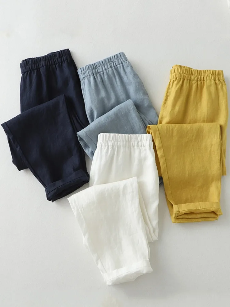 Cotton Linen Harem Pants Women Summer Loose Thin Casual Nine Points Pants High Waist Pocket Design Commute Style Vintage Trend
Cotton Linen Harem Pants Women Summer Loose Thin Casual Nine Points Pants High Waist Pocket Design Commute Style Vintage Trend