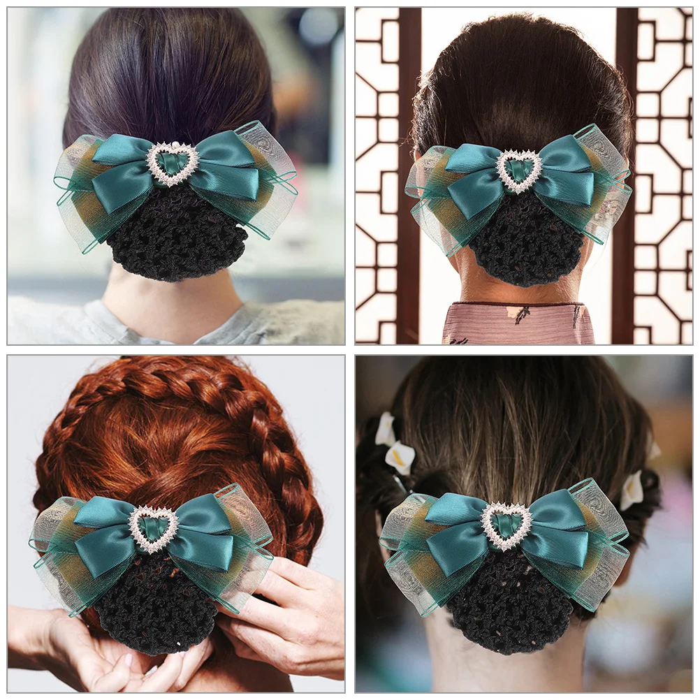 2 Pcs Hair Net Professional Clip Accessories Bow Clips The Flowers Bows for Women Bun Cover Staff
2 Pcs Hair Net Professional Clip Accessories Bow Clips The Flowers Bows for Women Bun Cover Staff