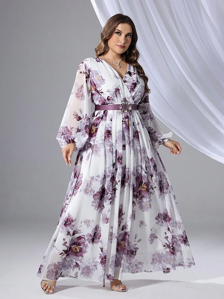 TOLEEN Plus Size Women's Floral Print V-Neck Long Sleeve Dress 2024 New Summer Spring Casual Elegant Formal Party Maxi Dresses
TOLEEN Plus Size Women's Floral Print V-Neck Long Sleeve Dress 2024 New Summer Spring Casual Elegant Formal Party Maxi Dresses