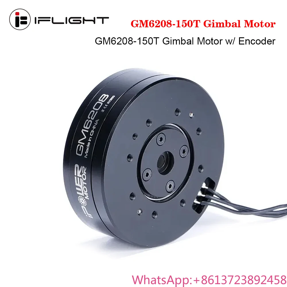 IFlight IPower Motor GM6208 150T W/ AS5048A 6208 hollow shaft brushless Gimbal motor for DSLR/ CANON 5D MARKII MARKIII Cameras
IFlight IPower Motor GM6208 150T W/ AS5048A 6208 hollow shaft brushless Gimbal motor for DSLR/ CANON 5D MARKII MARKIII Cameras