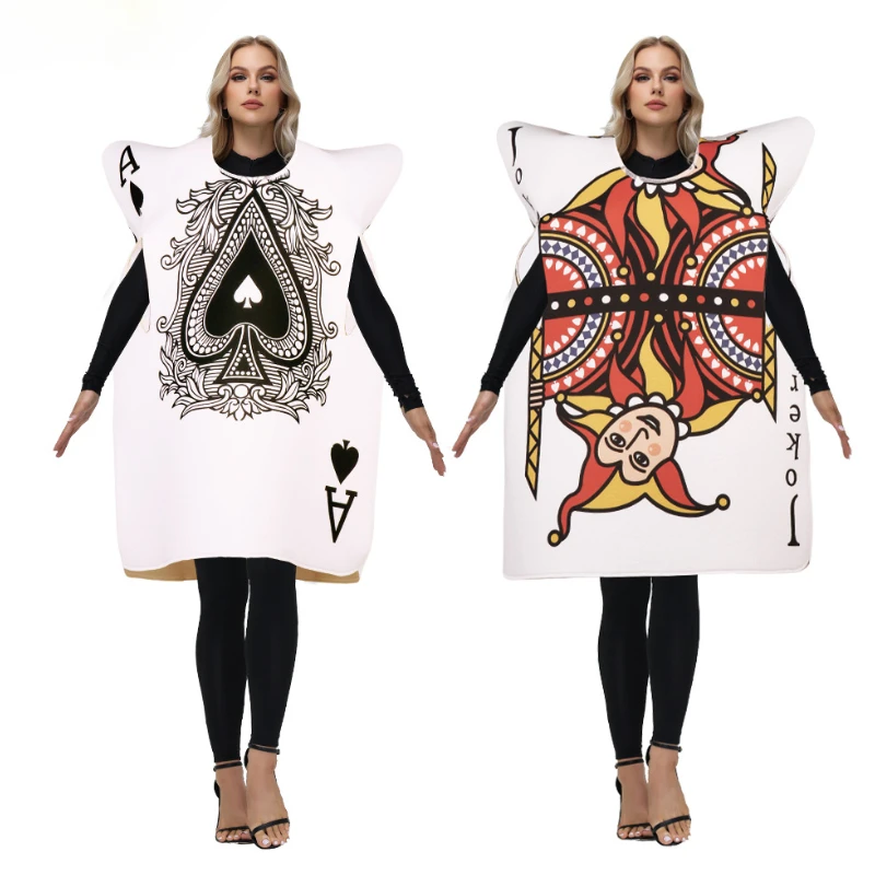 Carnival Poker Party Play Costume Clothing King Spades A Cosplay Outfit Funny Couple Wear Halloween Sponge Stage Party Props
Carnival Poker Party Play Costume Clothing King Spades A Cosplay Outfit Funny Couple Wear Halloween Sponge Stage Party Props