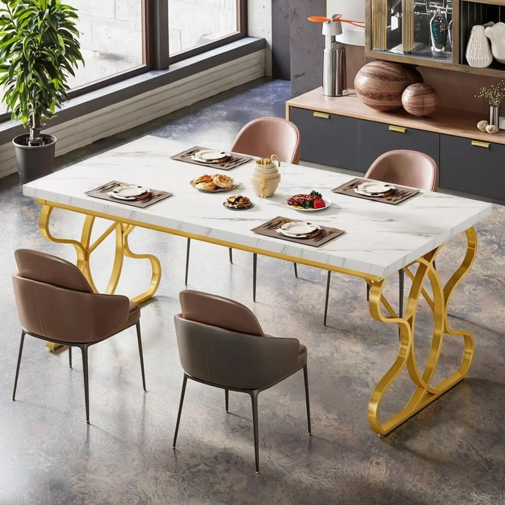&c Luxury Round Dining Table for Modern Stainless Steel Top White Faux Marble Gold Finish Dining Room Furniture
&c Luxury Round Dining Table for Modern Stainless Steel Top White Faux Marble Gold Finish Dining Room Furniture