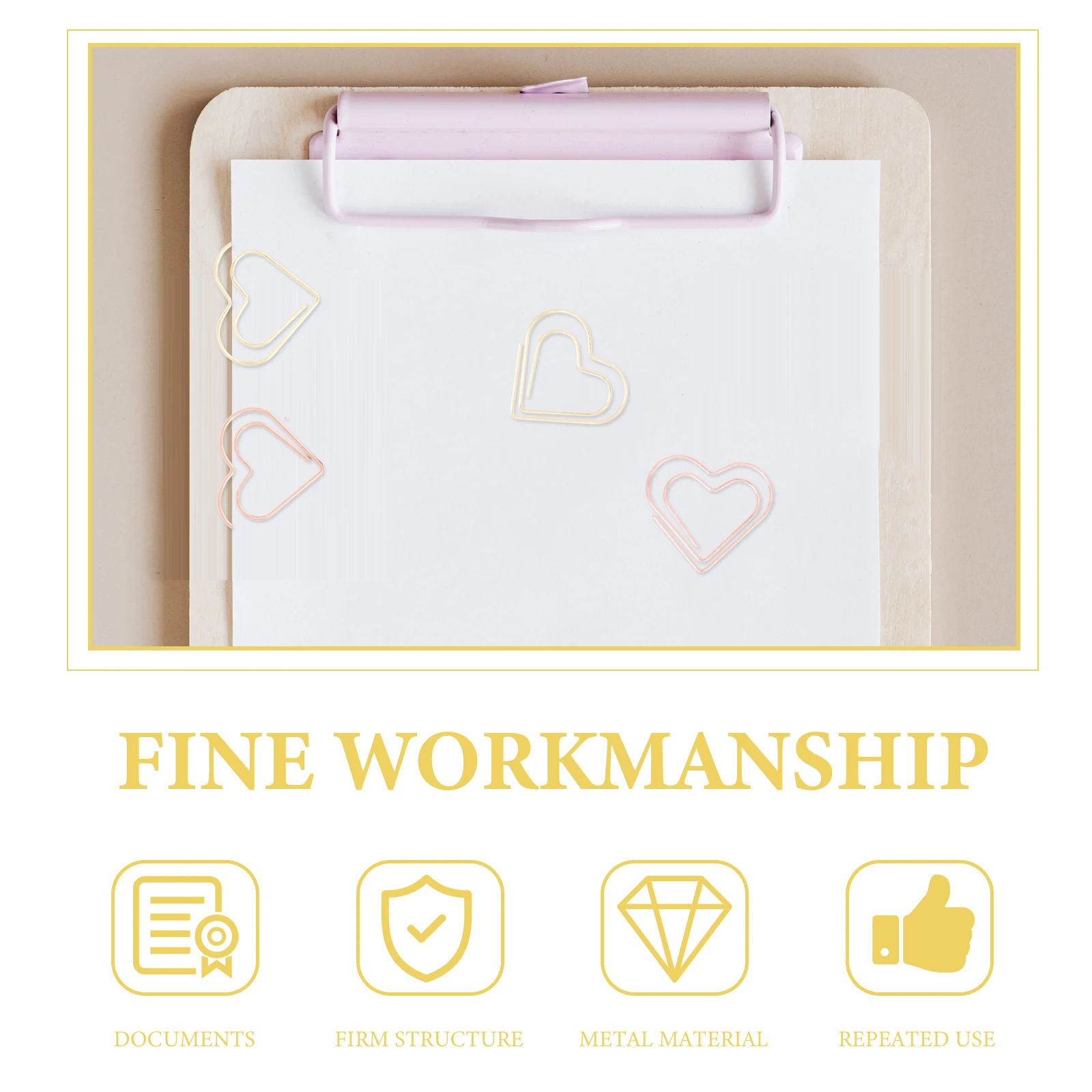 100Pcs Heart Shaped Metal Paper Clips Electroplated Bookmark Clips for Holding Photos Notes School Office
100Pcs Heart Shaped Metal Paper Clips Electroplated Bookmark Clips for Holding Photos Notes School Office