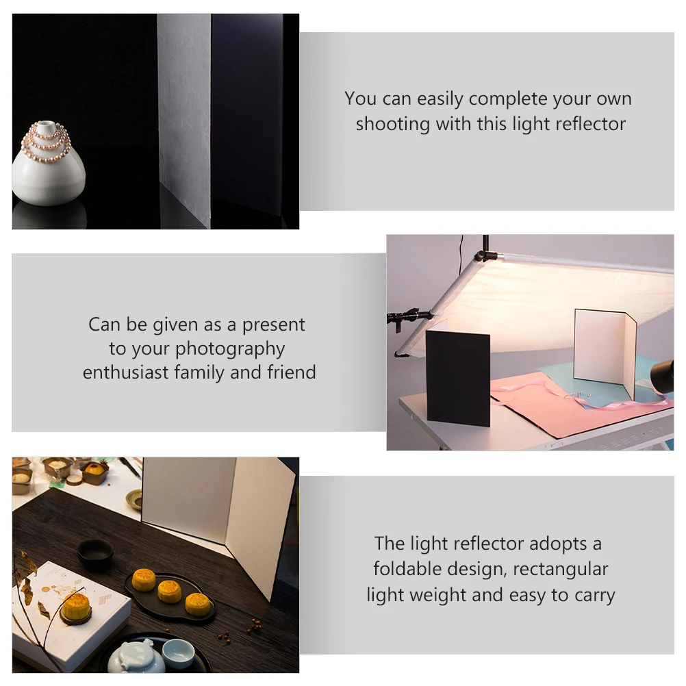 2Pcs Cardboard Folding Reflector for Photography A4 Compact Light Diffuser Reflective Board for Food Photo Silver
2Pcs Cardboard Folding Reflector for Photography A4 Compact Light Diffuser Reflective Board for Food Photo Silver