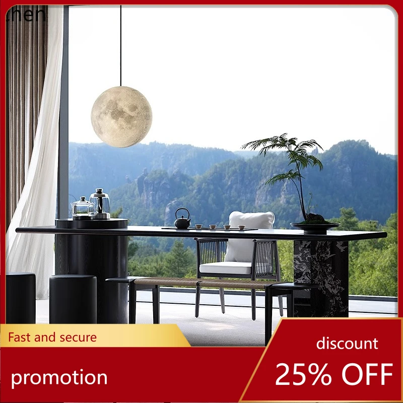 ZML tea table and chair combination modern new Chinese office tea space villa living room tea table
ZML tea table and chair combination modern new Chinese office tea space villa living room tea table