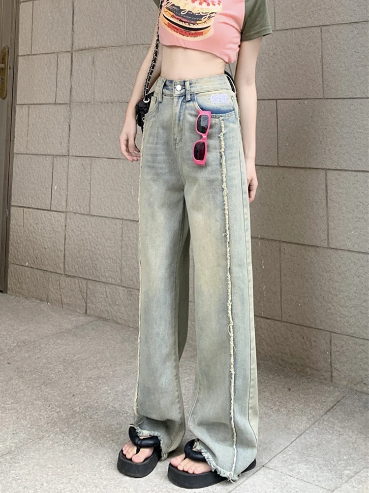 Baggy Jeans Embroidered Loose Jeans Women Summer High Waist Retro Straight Denim Trousers Lady Casual Wide Leg Jeans Y2k
Baggy Jeans Embroidered Loose Jeans Women Summer High Waist Retro Straight Denim Trousers Lady Casual Wide Leg Jeans Y2k