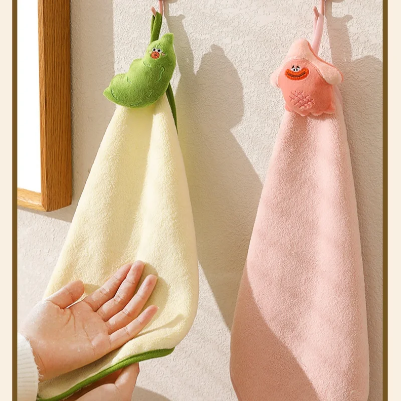 Coral Velvet Pocket Cute Hand Towel Bathroom Hanging Absorbent Towel Kitchen Bathroom Square Towel
Coral Velvet Pocket Cute Hand Towel Bathroom Hanging Absorbent Towel Kitchen Bathroom Square Towel