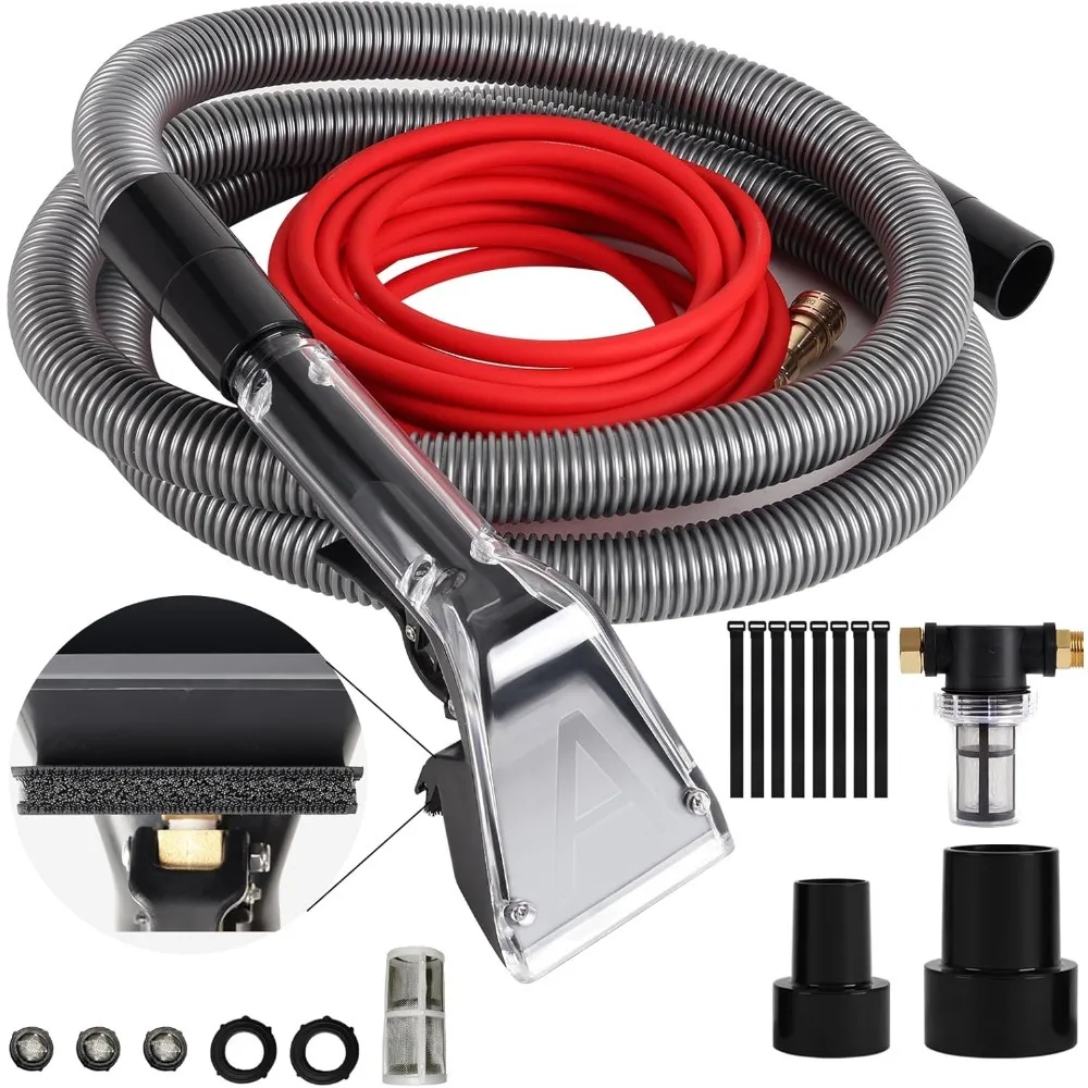 Upgrade Hard Bristle Brush Extractor Hose Kit 10FT Hose 25FT Water Pipe for Shop Vac Carpet Cleaning
Upgrade Hard Bristle Brush Extractor Hose Kit 10FT Hose 25FT Water Pipe for Shop Vac Carpet Cleaning