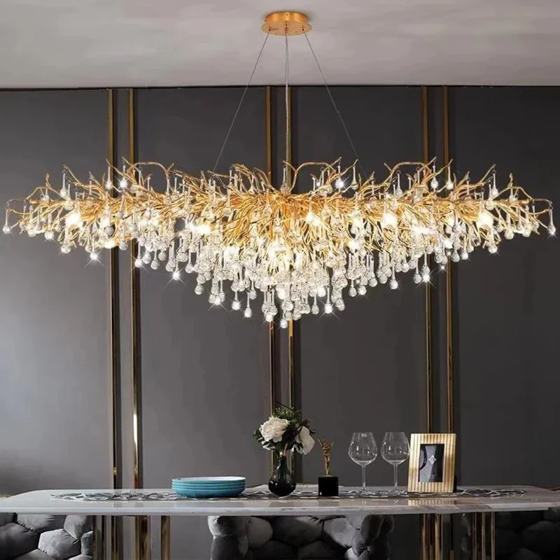 Modern Luxury Led Crystal Chandelier Home Decoration Nordic Hanging Lamp Unique Creativity Lighting Fixtures For Living Room Bar
Modern Luxury Led Crystal Chandelier Home Decoration Nordic Hanging Lamp Unique Creativity Lighting Fixtures For Living Room Bar