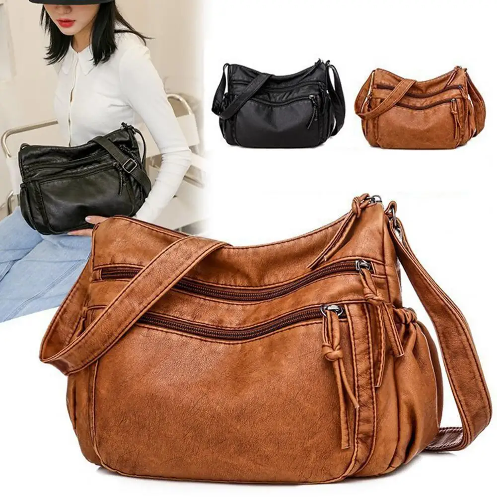 Vintage Women Shoulder Bag Soft Pu Faux Leather Multi-pockets Retro Ladies Crossbody Bag Purse Messenger Bag Lady Handbag сумка
Vintage Women Shoulder Bag Soft Pu Faux Leather Multi-pockets Retro Ladies Crossbody Bag Purse Messenger Bag Lady Handbag сумка