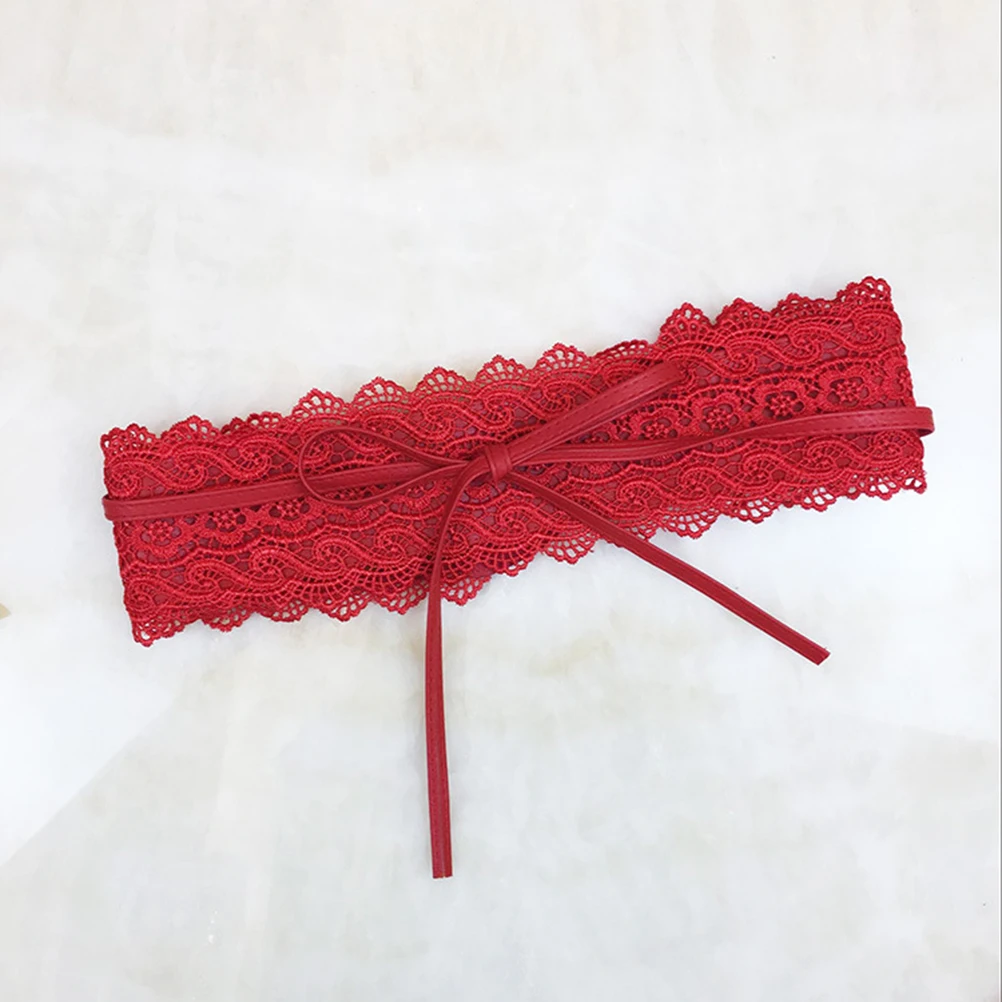 Women'S Lace Waist Belt Wide Band Adjustable Faux Pu Bowknot Tie Dress Accessory For Party Wear Red
Women'S Lace Waist Belt Wide Band Adjustable Faux Pu Bowknot Tie Dress Accessory For Party Wear Red
