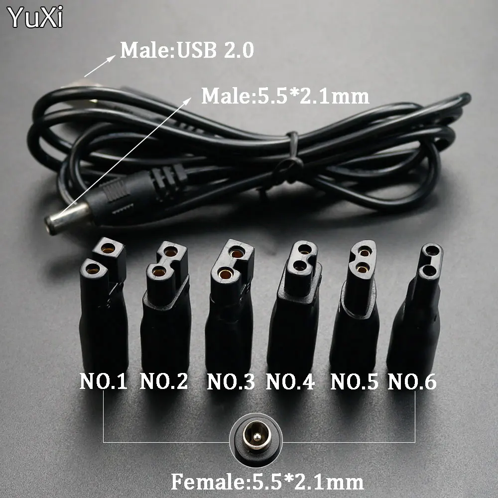 YuXi 1Set DC Power Plug 5.5 x 2.1mm Male to C8 Tail Female Adapter Connector Cable Conversion Plug for Shaver Hair Clipper
YuXi 1Set DC Power Plug 5.5 x 2.1mm Male to C8 Tail Female Adapter Connector Cable Conversion Plug for Shaver Hair Clipper