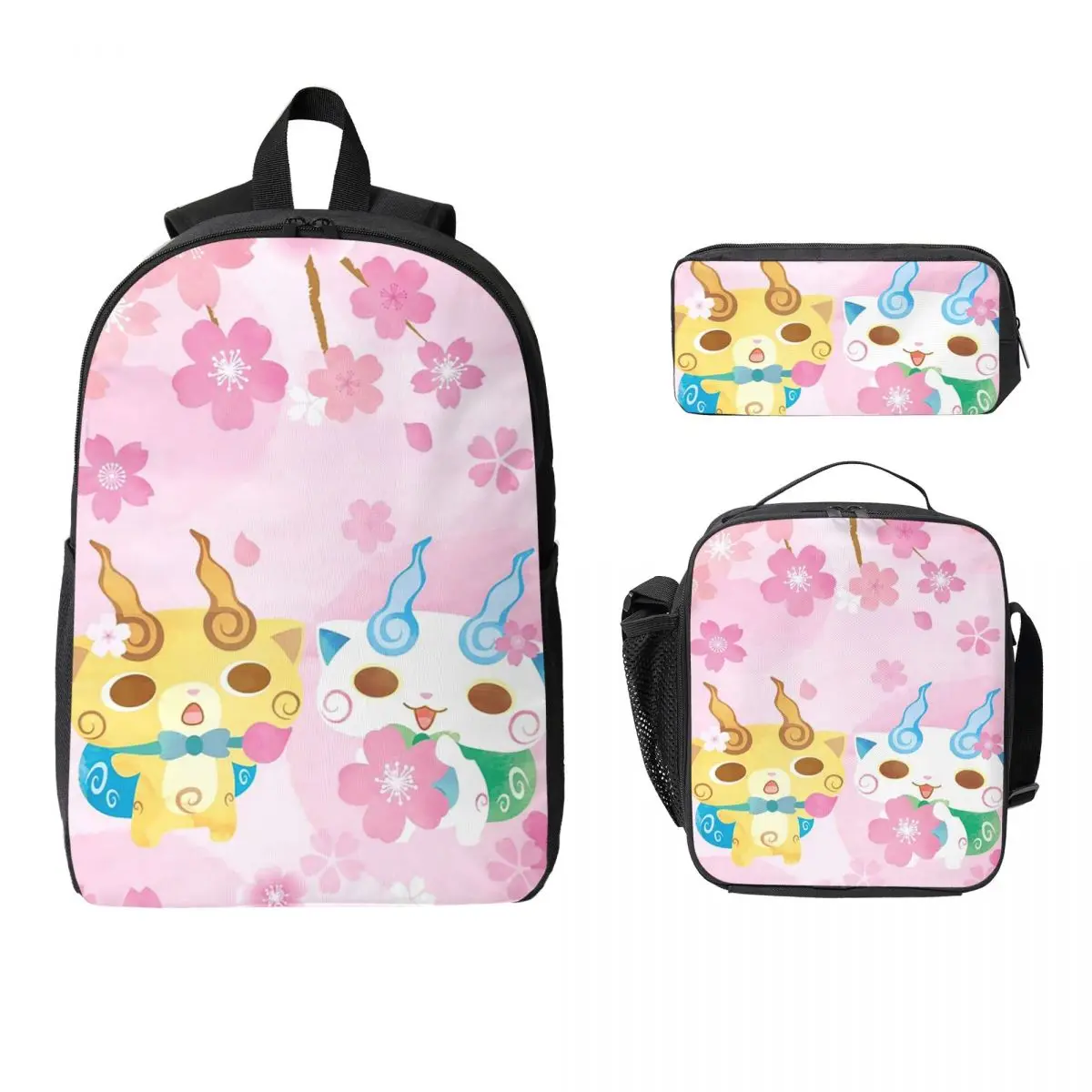 Yo-Kai Watch Cartoon Game Backpack Student BookBag School Bag Laptop Shoulder Bags 3ps Insulated Lunch Bag Pencil Case
Yo-Kai Watch Cartoon Game Backpack Student BookBag School Bag Laptop Shoulder Bags 3ps Insulated Lunch Bag Pencil Case