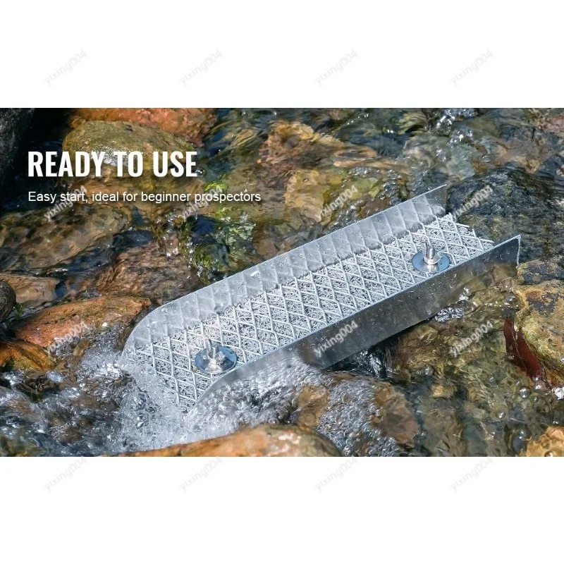 Mini 12" Aluminum Alloy Sluice Box, Panning Concentrator Mining Recovery Tool
Mini 12" Aluminum Alloy Sluice Box, Panning Concentrator Mining Recovery Tool