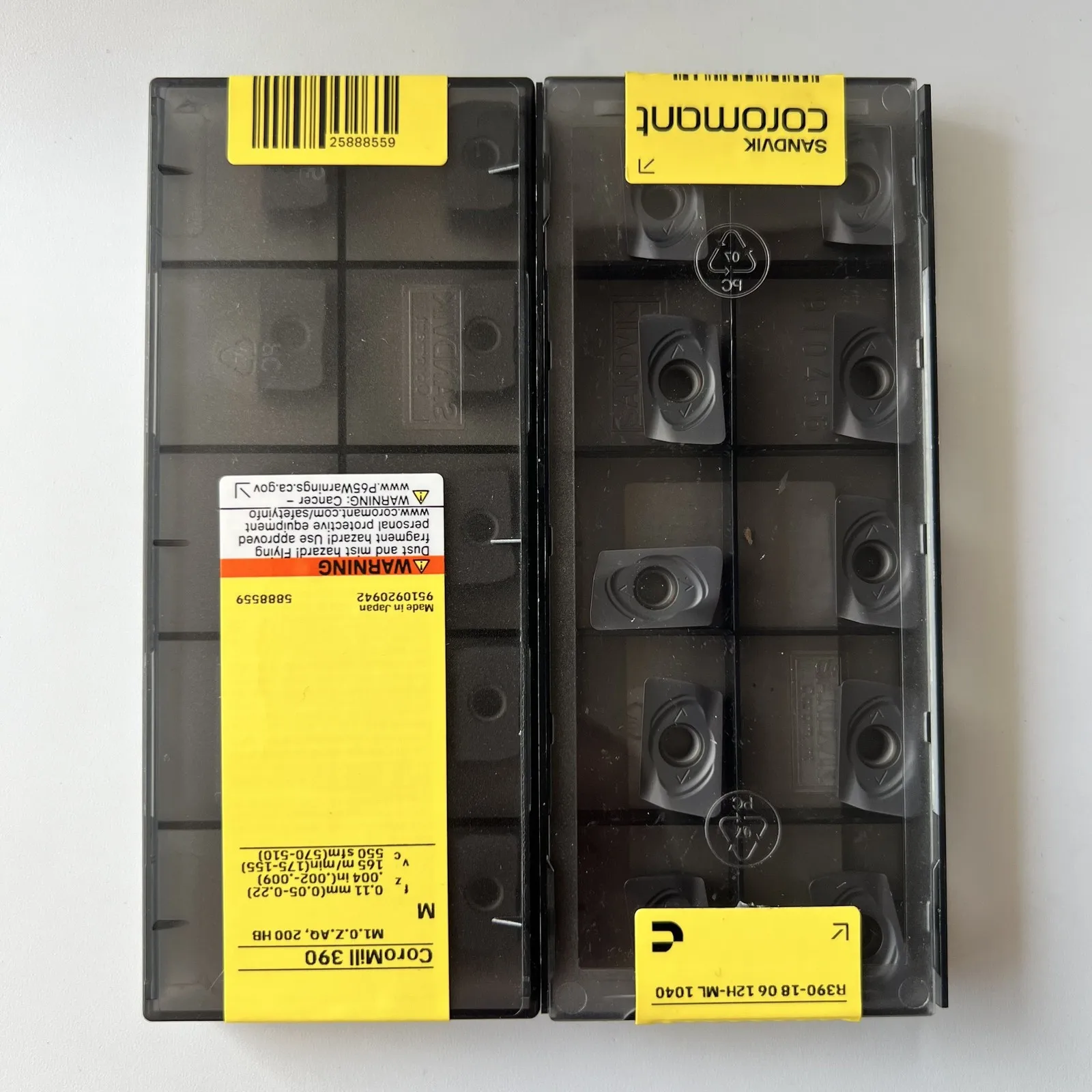 SANDVIK / R390-180612H-ML 1040 / Оригинальное шведское лезвие из твердого сплава, 10 шт.
SANDVIK / R390-180612H-ML 1040 / Оригинальное шведское лезвие из твердого сплава, 10 шт.