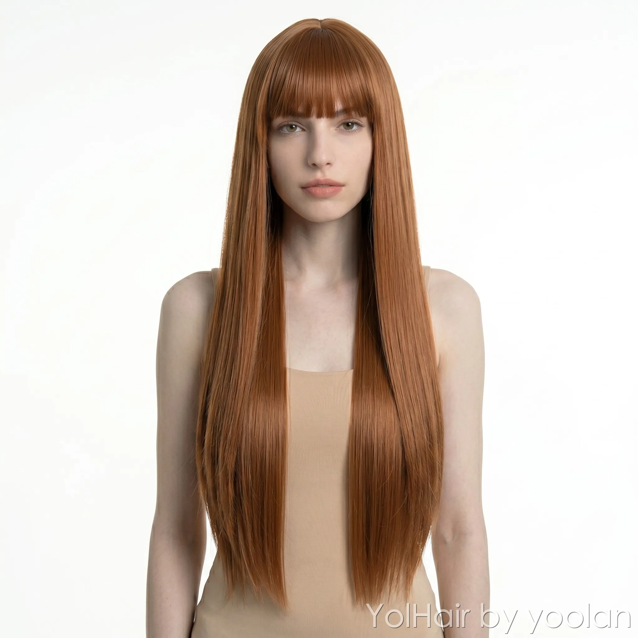 Long Straight Ginger Brown Wigs with Bangs for Women Natural Synthetic Hair Wigs Heat Resistant Fiber Fake Hair for Daily Party
Long Straight Ginger Brown Wigs with Bangs for Women Natural Synthetic Hair Wigs Heat Resistant Fiber Fake Hair for Daily Party
