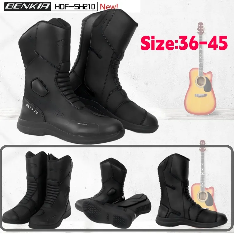 BENKIA Wide Calf Motorcycle Riding Boots Men Women Four Seasons Waterproof Anti Fall Motorbike Touring Protective Rider Shoes
BENKIA Wide Calf Motorcycle Riding Boots Men Women Four Seasons Waterproof Anti Fall Motorbike Touring Protective Rider Shoes