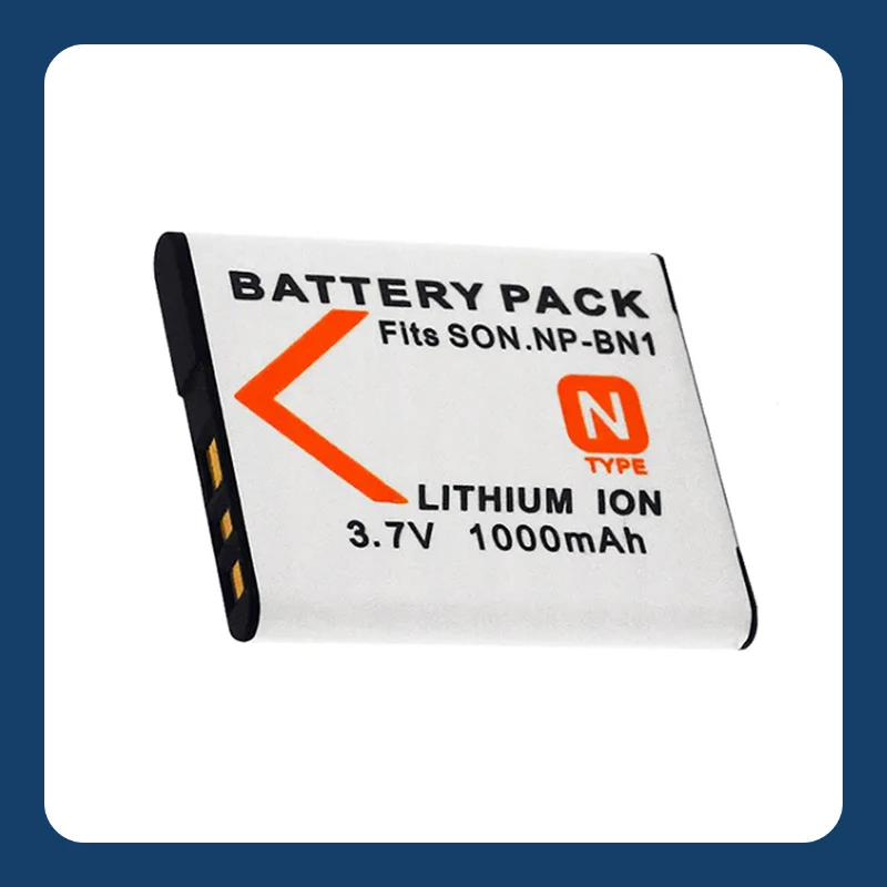 NP BN1 3.7V 1000mAh High Capacity Li ion Replacement Battery for Sony BN1 Digital Camera Long Life Safe High Quality Upgraded
NP BN1 3.7V 1000mAh High Capacity Li ion Replacement Battery for Sony BN1 Digital Camera Long Life Safe High Quality Upgraded