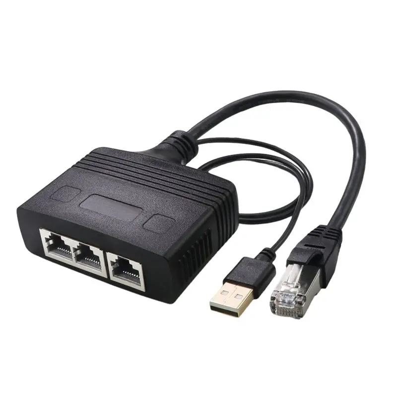Сетевой разветвитель RJ45 1-в-3, высокоскоростной интерфейс 1000 Мбит/с, адаптер-распределитель сети
Сетевой разветвитель RJ45 1-в-3, высокоскоростной интерфейс 1000 Мбит/с, адаптер-распределитель сети