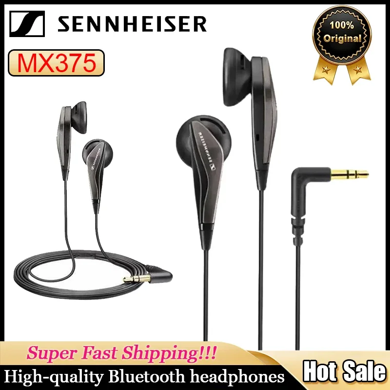 Стереонаушники Sennheiser MX375 с глубоким басом, гарнитура 3,5 мм, спортивные наушники, HD-разрешение, HIFI, шумоподавление
Стереонаушники Sennheiser MX375 с глубоким басом, гарнитура 3,5 мм, спортивные наушники, HD-разрешение, HIFI, шумоподавление