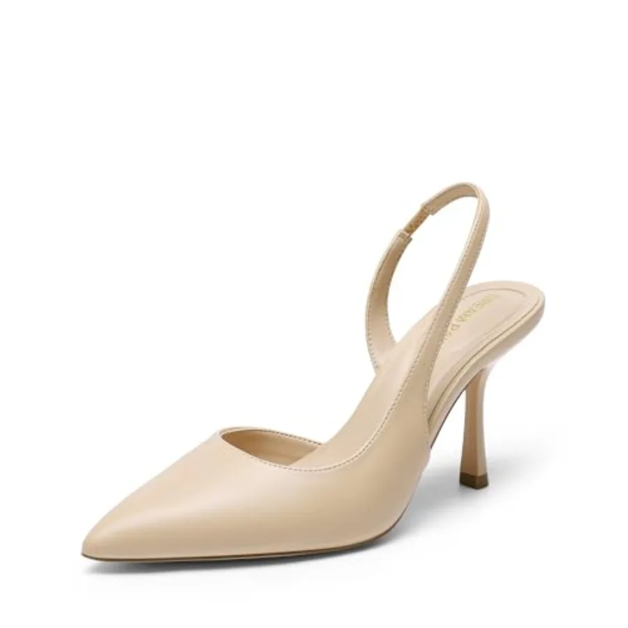 DREAM PAIRS Women's Slingback Closed Pointed Toe Kitten Heels High Stiletto Dress Shoes Wedding Work Comfortable Pumps
DREAM PAIRS Women's Slingback Closed Pointed Toe Kitten Heels High Stiletto Dress Shoes Wedding Work Comfortable Pumps