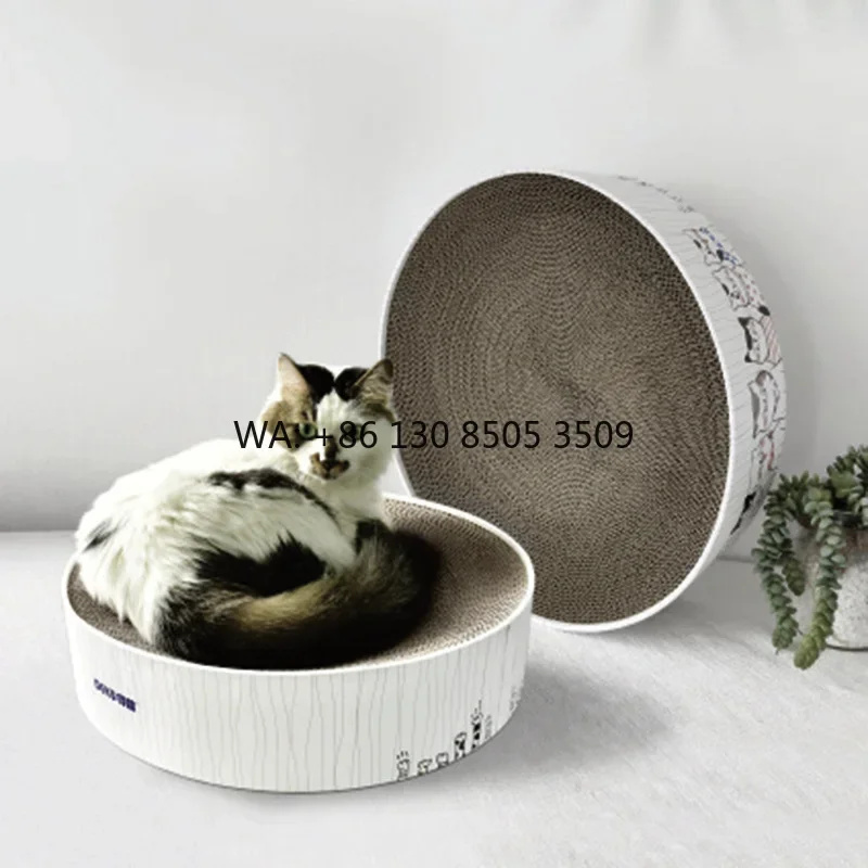 DEKU Round Shape Cat Bed Recycle Corrugate Scratcher Cardboard Scratch Lounge Kitty Cat Scratching Pad with Catnip Free
DEKU Round Shape Cat Bed Recycle Corrugate Scratcher Cardboard Scratch Lounge Kitty Cat Scratching Pad with Catnip Free