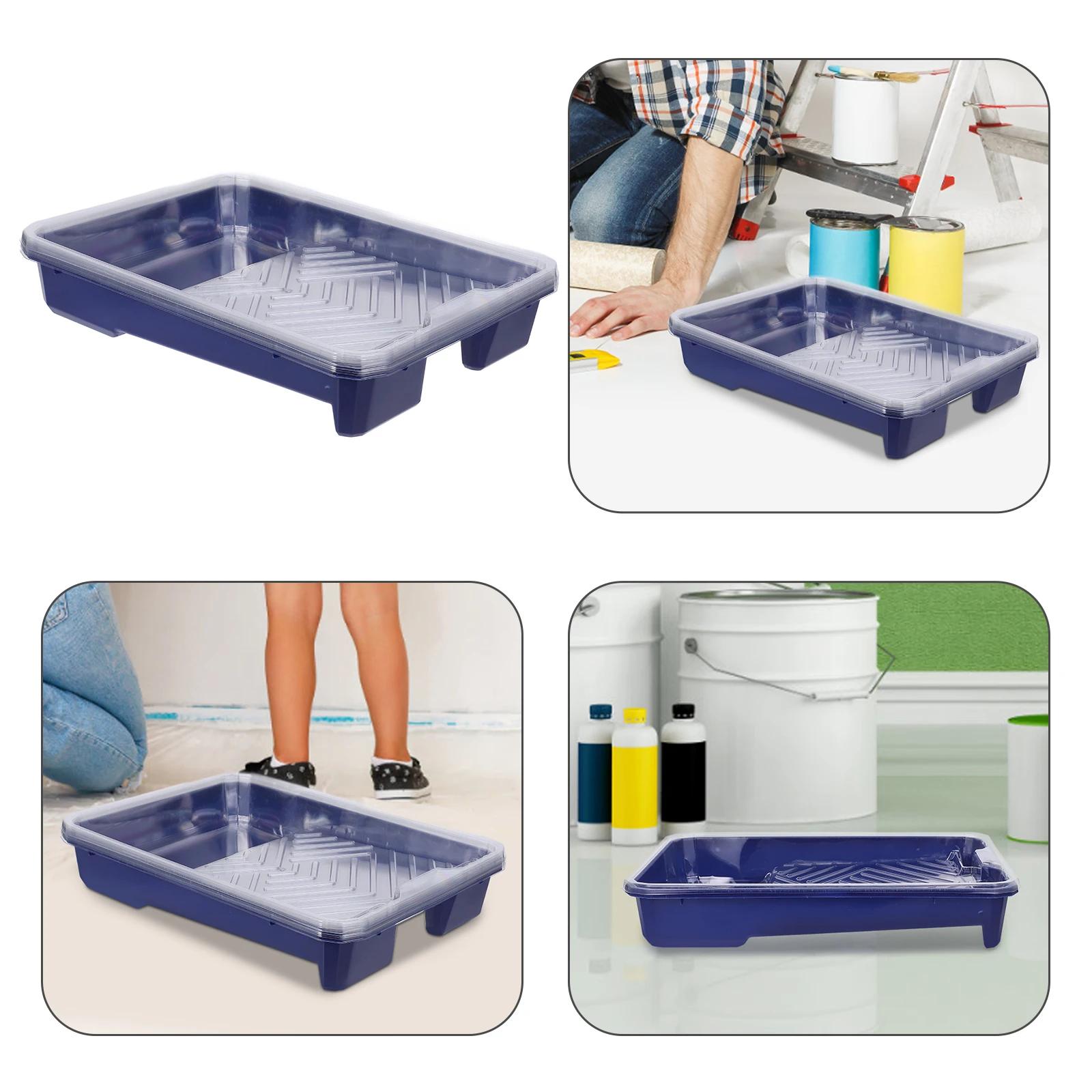 1 set Plastic Trays Liners for Smooth Edge Roller Painting Tools 9 Inch DIY Home Wall Small Paint Tray Supplies Reusable
1 set Plastic Trays Liners for Smooth Edge Roller Painting Tools 9 Inch DIY Home Wall Small Paint Tray Supplies Reusable