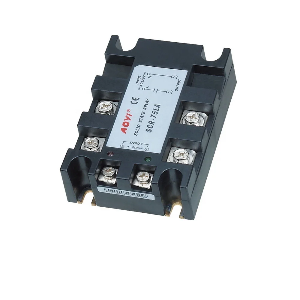 Новый однофазный регулятор высокого напряжения SSR 4–20 мА SCR-40LA-II
Новый однофазный регулятор высокого напряжения SSR 4–20 мА SCR-40LA-II