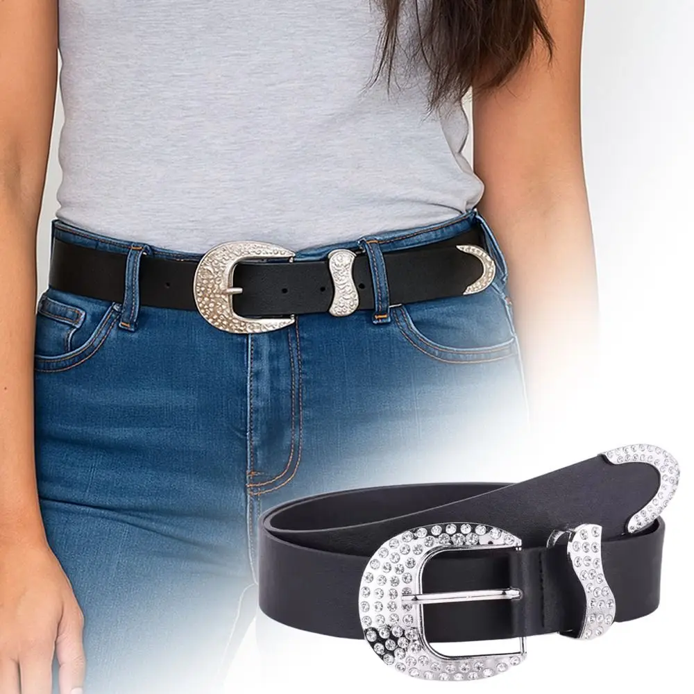 Vintage Bling Bling Sparkling Rhinestone Belt Glitter Luxury Brand Design PU Leather Belt Versatile Trendy Waistband
Vintage Bling Bling Sparkling Rhinestone Belt Glitter Luxury Brand Design PU Leather Belt Versatile Trendy Waistband
