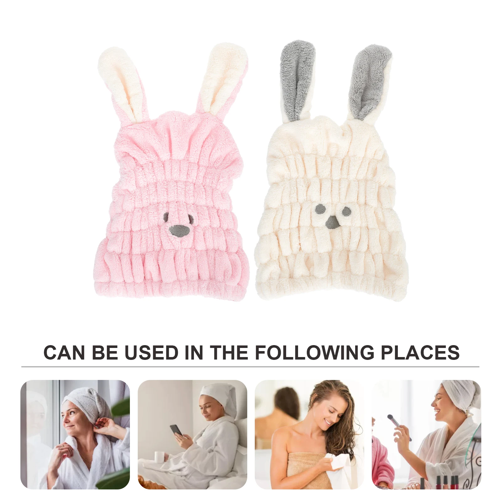 2pcs Hair Drying Hats Absorbent Fast Drying Comfortable Bath Caps For Women Lightweight Cartoon Design Dry Hair Towels Travel
2pcs Hair Drying Hats Absorbent Fast Drying Comfortable Bath Caps For Women Lightweight Cartoon Design Dry Hair Towels Travel