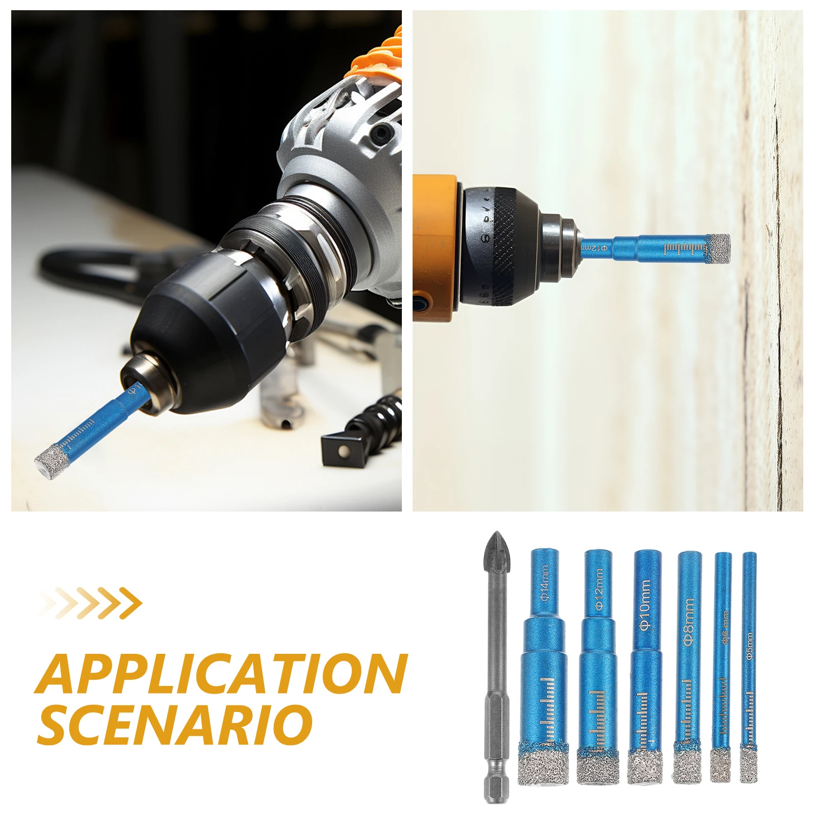 Multi-Size High-Performance Drill Bits Set For Ceramic Porcelain Glass Stone Masonry Concrete Precision Tile Drilling Tool Wall
Multi-Size High-Performance Drill Bits Set For Ceramic Porcelain Glass Stone Masonry Concrete Precision Tile Drilling Tool Wall