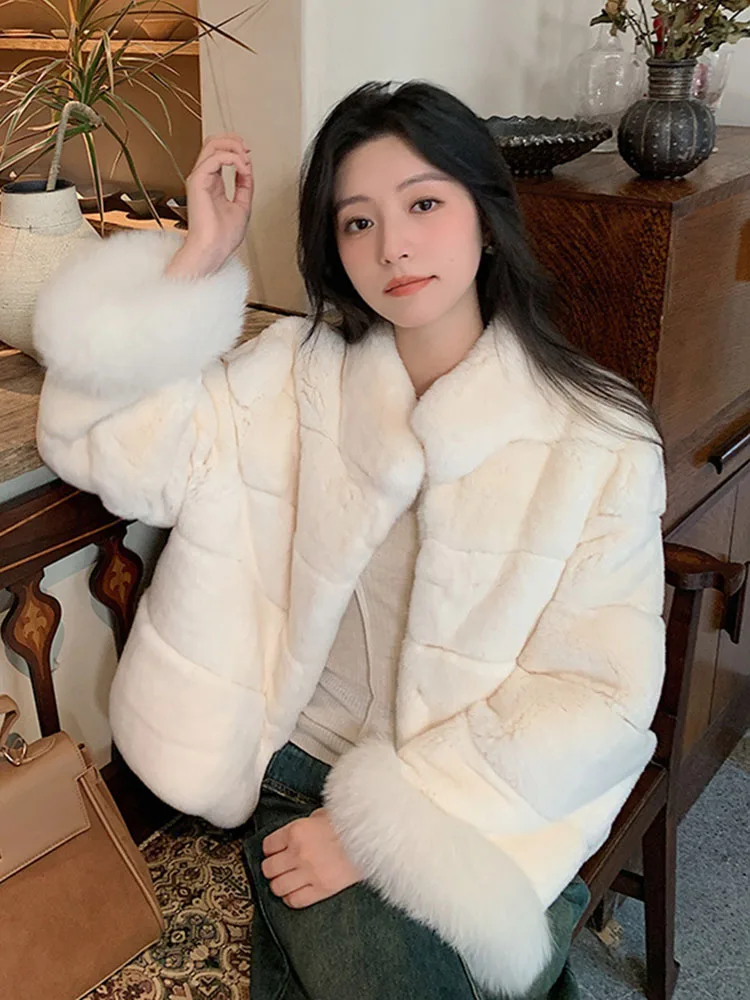 ZADORIN Elegant Sweet Short Furry Warm White Pink Faux Rabbit Fur Coat Woman Fashion Stand Collar Long Sleeve Fluffy Jacket Tops
ZADORIN Elegant Sweet Short Furry Warm White Pink Faux Rabbit Fur Coat Woman Fashion Stand Collar Long Sleeve Fluffy Jacket Tops