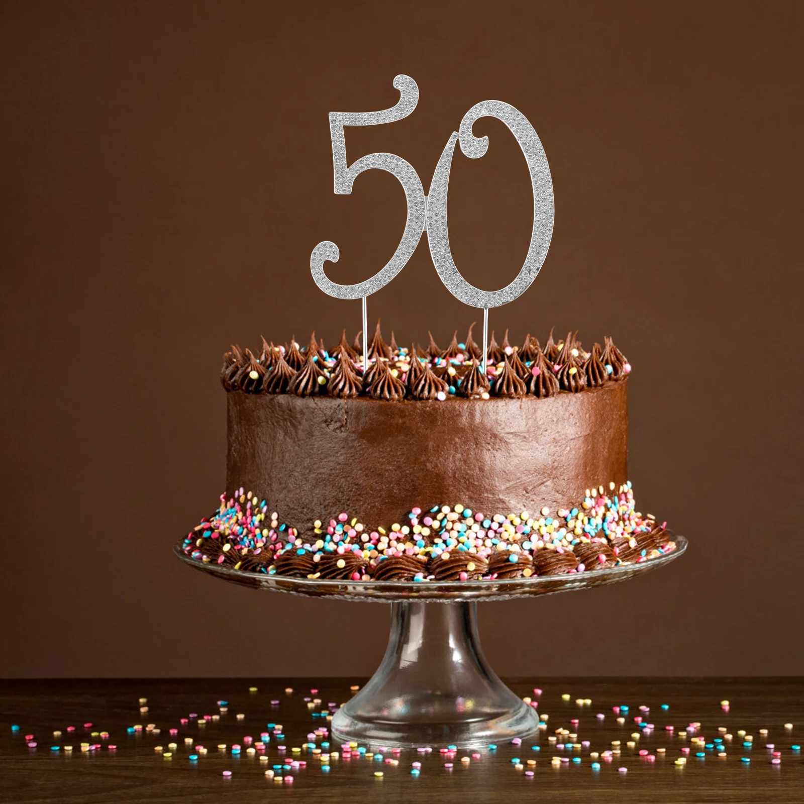 50 Rhinestone Cake Topper Inserts Hard Alloy Number Birthday Anniversary Decor Reusable Keepsake Party Dessert
50 Rhinestone Cake Topper Inserts Hard Alloy Number Birthday Anniversary Decor Reusable Keepsake Party Dessert