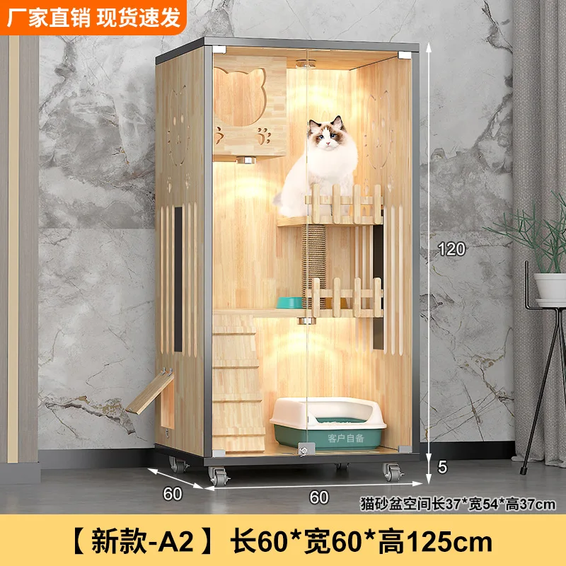 High Quality Solid Wood Double Layer Fully Enclosed Villa Style Wooden Cat House Large Pet House for Home
High Quality Solid Wood Double Layer Fully Enclosed Villa Style Wooden Cat House Large Pet House for Home