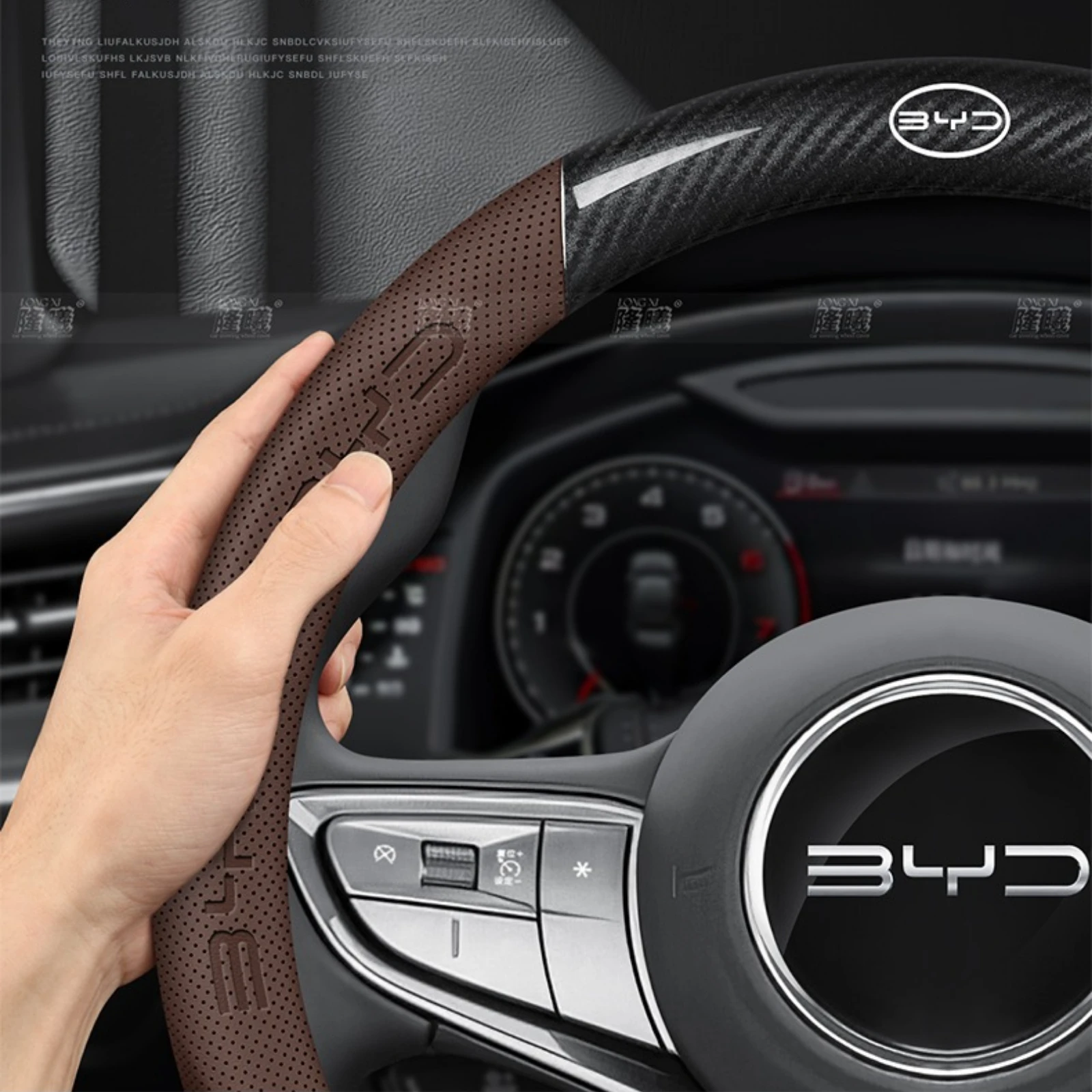 Durable Ultra Thin Nappa Leather Steering Wheel Cover Non-slip Firm Grip For BYD ATTO 3 DOLPHIN SEAL HAN TANG Car Accessories
Durable Ultra Thin Nappa Leather Steering Wheel Cover Non-slip Firm Grip For BYD ATTO 3 DOLPHIN SEAL HAN TANG Car Accessories