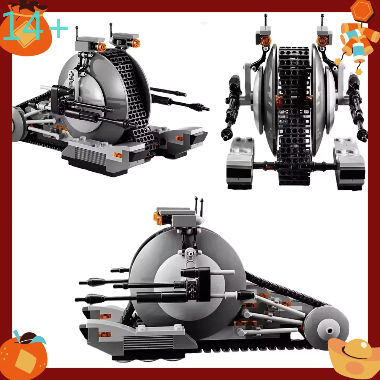 Creative store In-stock Space Hegemony Movie Scene Tank Droid Building Block Model Assembly Children Birthday Gift MOC-75015
Creative store In-stock Space Hegemony Movie Scene Tank Droid Building Block Model Assembly Children Birthday Gift MOC-75015