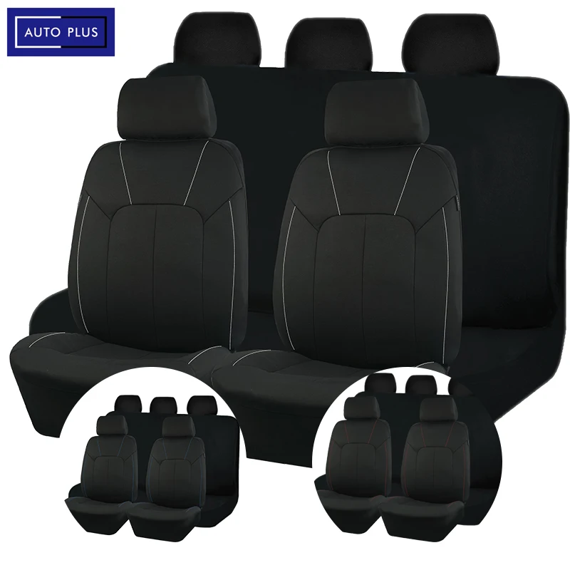 Black Universal Polyester Car Seat Cover Full Set Unisex Accessories Interior Decoration Fit Car SUV Van Seat Protector
Black Universal Polyester Car Seat Cover Full Set Unisex Accessories Interior Decoration Fit Car SUV Van Seat Protector