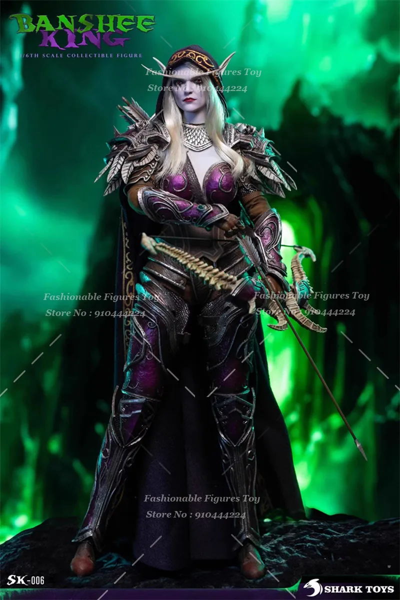 SHARK TOYS SK-006 WOW 1/6 Women Soldier Sylvanas Combat Leader Banshee King Full Set 12Inch Action Figure Model Collection Gift
SHARK TOYS SK-006 WOW 1/6 Women Soldier Sylvanas Combat Leader Banshee King Full Set 12Inch Action Figure Model Collection Gift