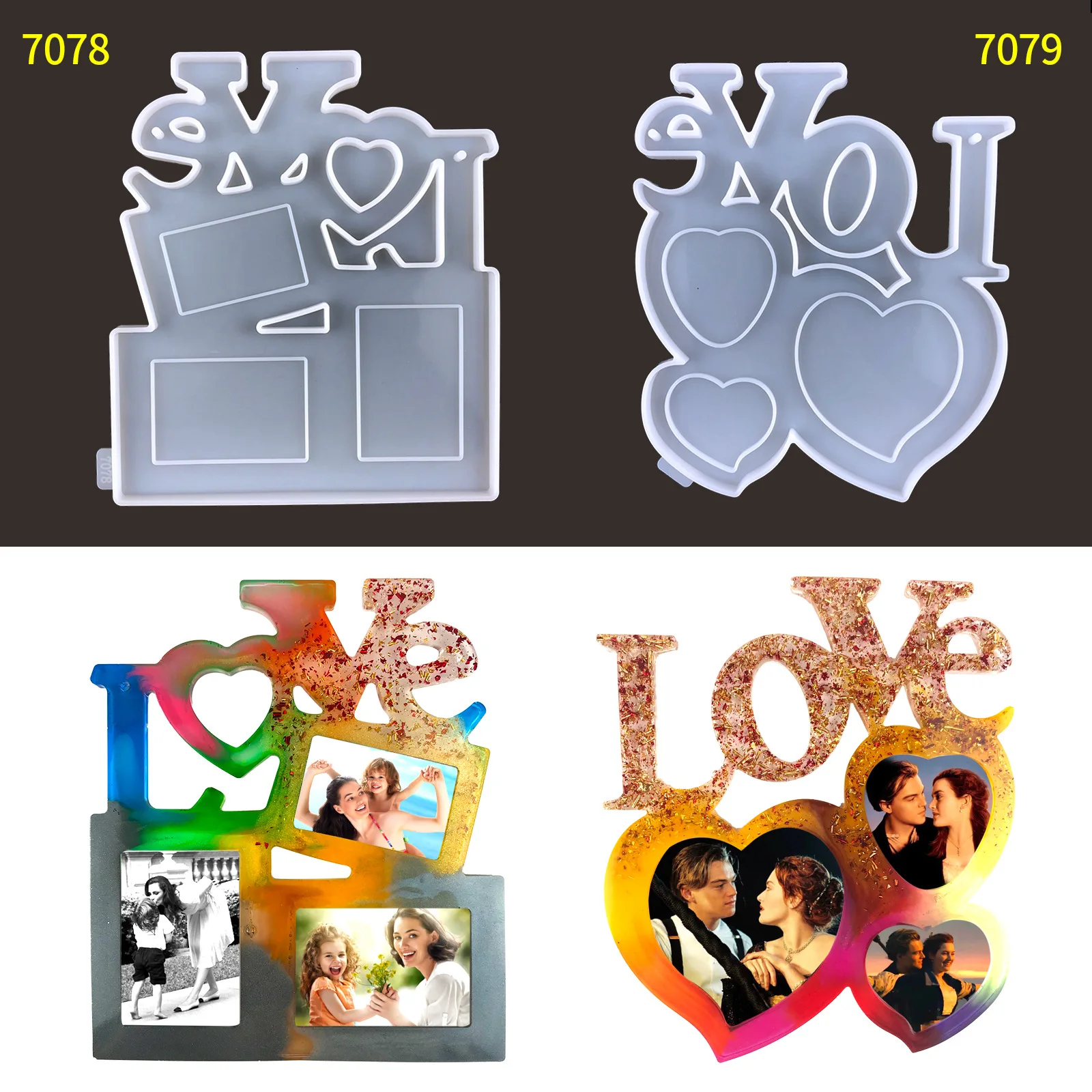 Photo Frame Silicone Mold DIY Love Photo Frame Mother's Day Gift Love Heart Sahped Pendant Jewelry Silicone Mould For Resin
Photo Frame Silicone Mold DIY Love Photo Frame Mother's Day Gift Love Heart Sahped Pendant Jewelry Silicone Mould For Resin