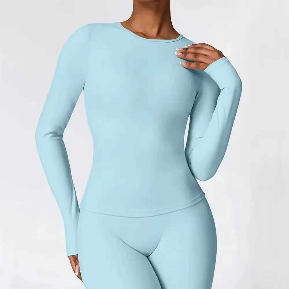 Yoga T-shirts Solid Sports Top Women Long Sleeve Gym Workout Running Shirts Sexy Exposed Navel Quick Dry Fitness Gym Sport Wear
Yoga T-shirts Solid Sports Top Women Long Sleeve Gym Workout Running Shirts Sexy Exposed Navel Quick Dry Fitness Gym Sport Wear