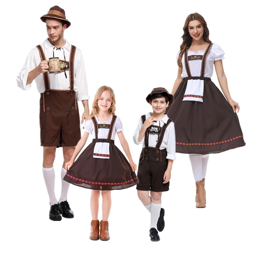 Oktoberfest Costume Parade Tavern Bartender Waitress Outfit Cosplay Carnival Halloween Fancy Party Dress Parent-child clothing
Oktoberfest Costume Parade Tavern Bartender Waitress Outfit Cosplay Carnival Halloween Fancy Party Dress Parent-child clothing