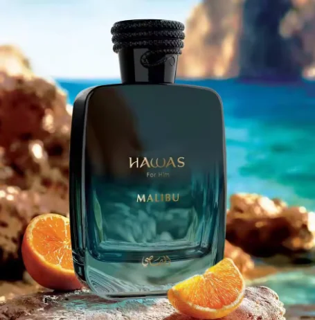 HAWAS MALIBU men's perfume, citrus flavor, 3.4FL-OZ capacity, specially designed for fashionable men to show personality
HAWAS MALIBU men's perfume, citrus flavor, 3.4FL-OZ capacity, specially designed for fashionable men to show personality