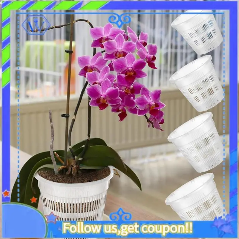 Easy To Use 16 Pcs Orchid Pot 4.5/5.5/6/7.5 Inch Orchid Pots With Holes And Saucers Orchid Planter Pots Clear Plastic Flower Pot
Easy To Use 16 Pcs Orchid Pot 4.5/5.5/6/7.5 Inch Orchid Pots With Holes And Saucers Orchid Planter Pots Clear Plastic Flower Pot